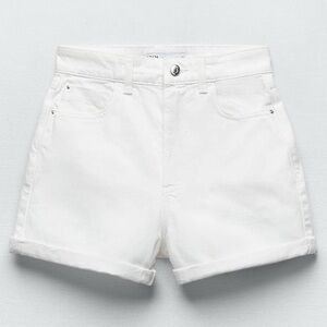 ZARA 1975 HIGH-WAISTED MOM FIT DENIM SHORTS